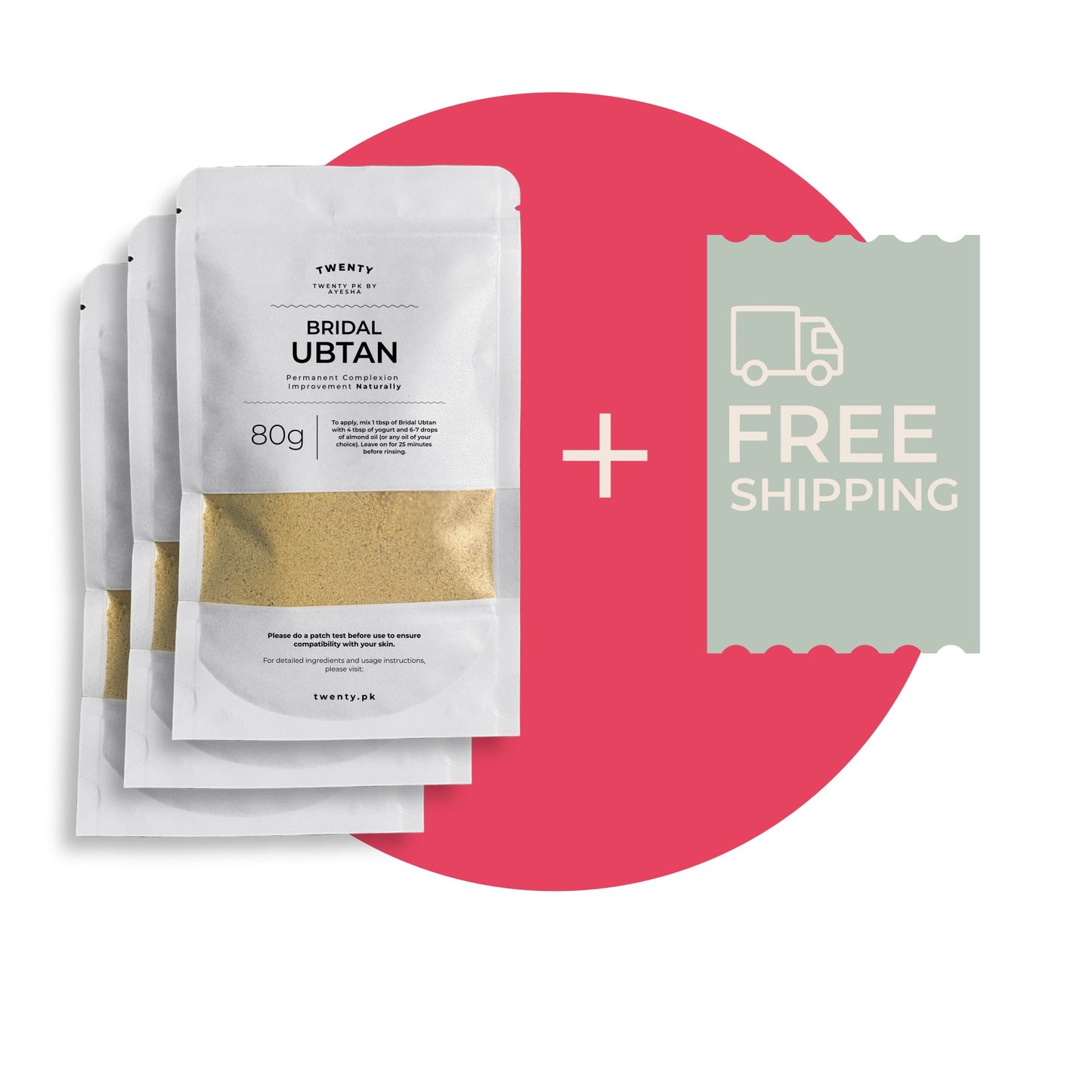 Buy 3, Get Free Shipping | Ubtan bundle